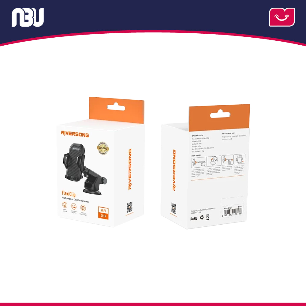 پایه نگهدارنده گوشی موبایل ریورسانگ مدل FlexiClip CH05