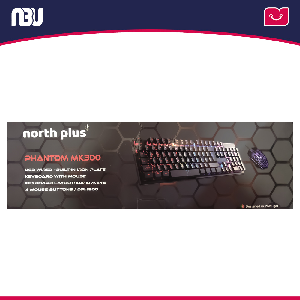 کیبورد و موس نورث پلاس مدل phantom mk300