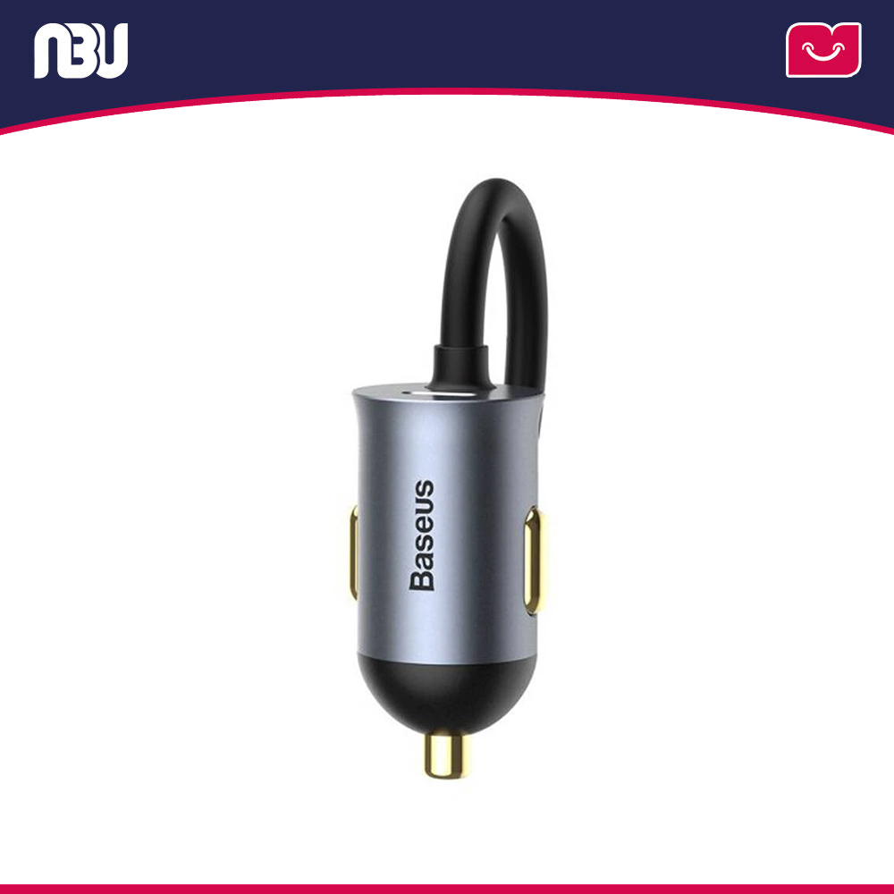 شارژر فندکی بیسوس  با 4 پورت  120 وات مدل CCBT-A0G