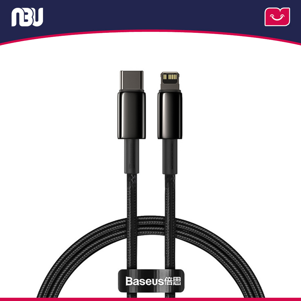 کابل تبدیل USB-C به لایتنینگ 20W طول 1 متر بیسوس مدل CATLWJ-01