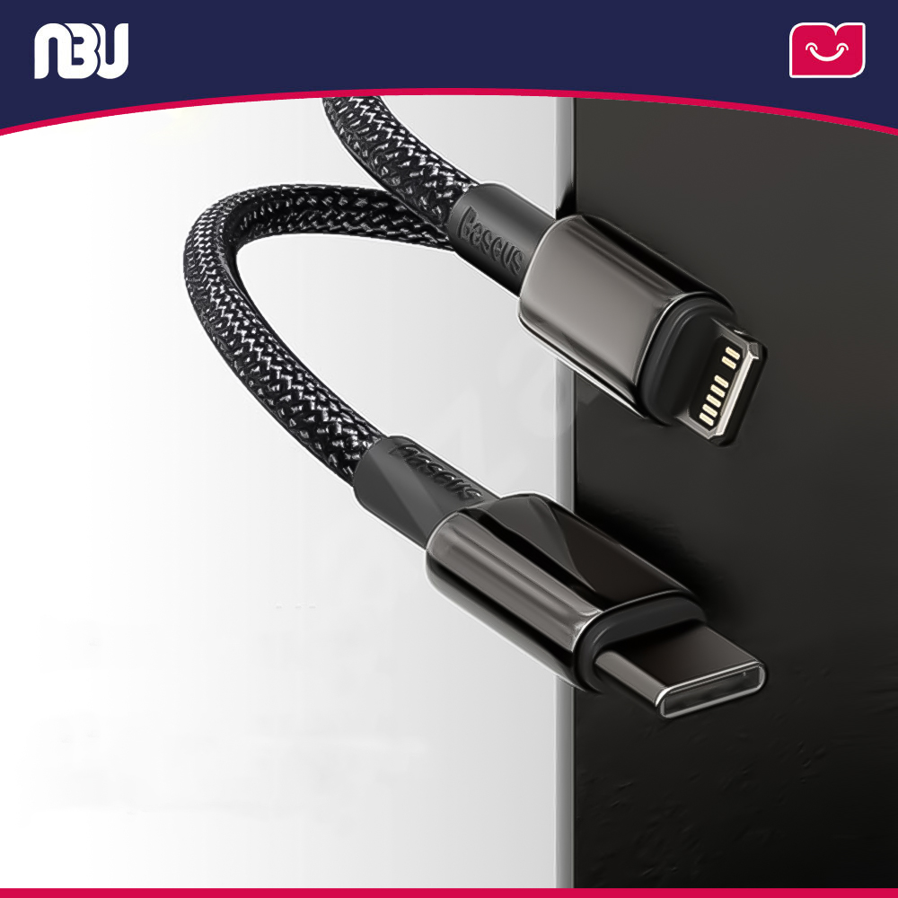 کابل تبدیل USB-C به لایتنینگ 20W طول 1 متر بیسوس مدل CATLWJ-01
