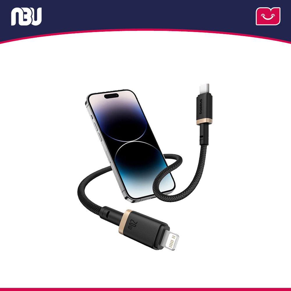 کابل تبدیل USB-C به لایتنینگ طول 2 متر20وات بیسوس مدل P10377800U01-03