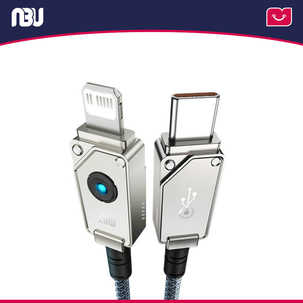 کابل تبدیل USB-C به لایتنینگ طول 1 متر  بیسوس مدل P10355803221-00