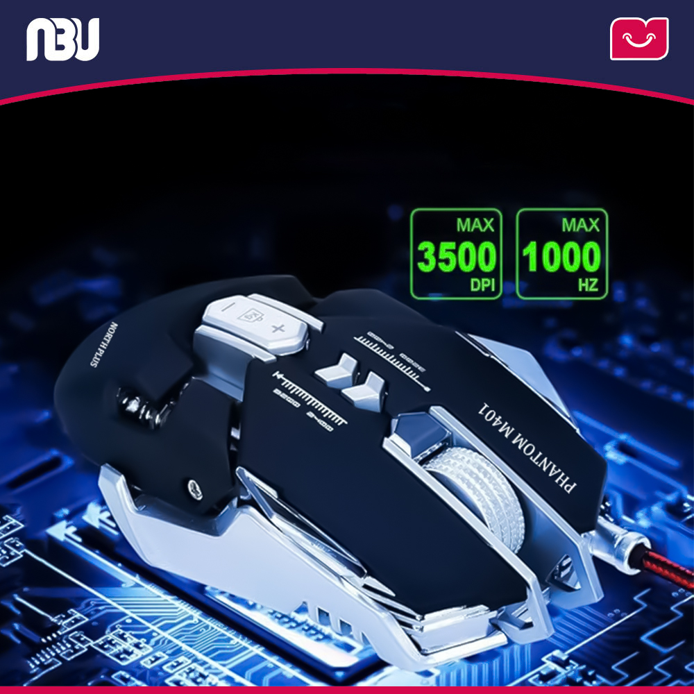موس گیمینگ سیمی نورث پلاس مدل PHANTOM M401