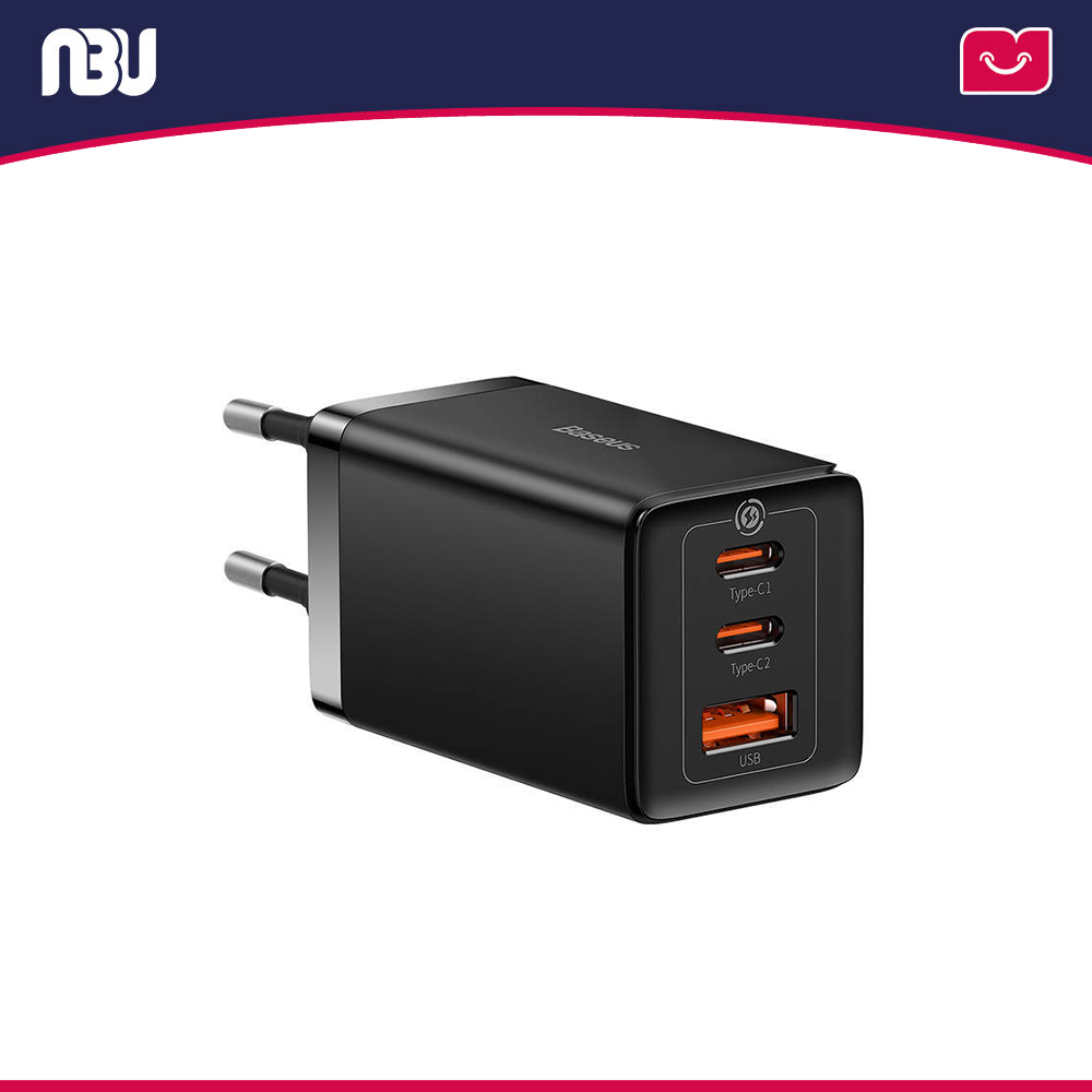 شارژر دیواری  فست شارژ 65 وات بیسوسCCGP120201 مدل GaN5 Pro