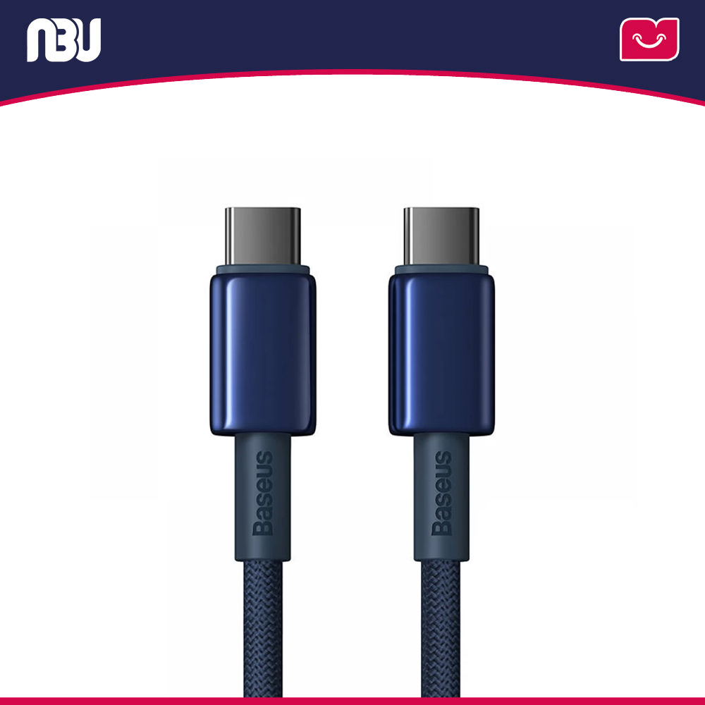 کابل تایپ سی به تایپ سی بیسوس 100 وات 1 متری مدل P10319800321-03