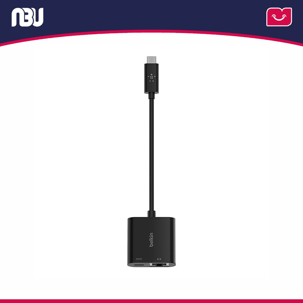 مبدل 1 به 2 USB-C به USB-C و اترنت بلکین مدل INC001bt