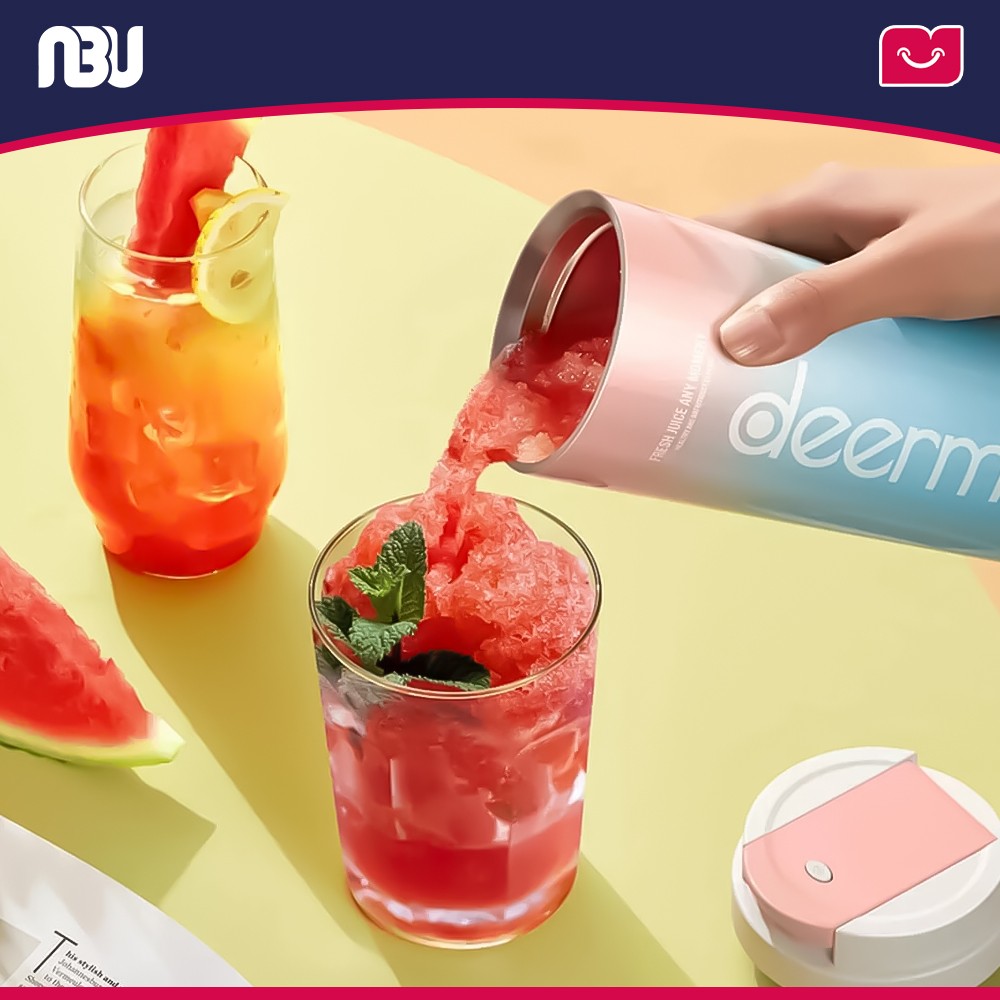 ماگ و مخلوط کن و مینی آبمیوه گیری قابل حمل شیائومی مدل Deerma NU90