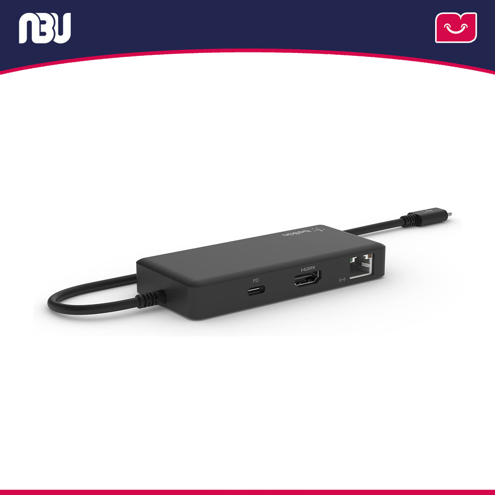 آداپتور (مبدل) 5 پورت USB-C بلکین مدل INC008BTBK