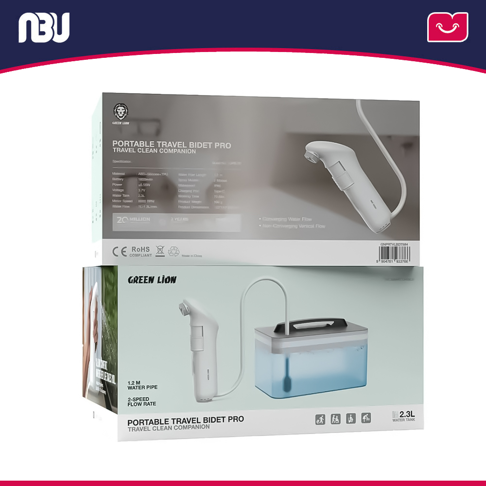 خودشور،دوش مسافرتی،بیده گرین لاین مدل Portable Travel Bidet Pro