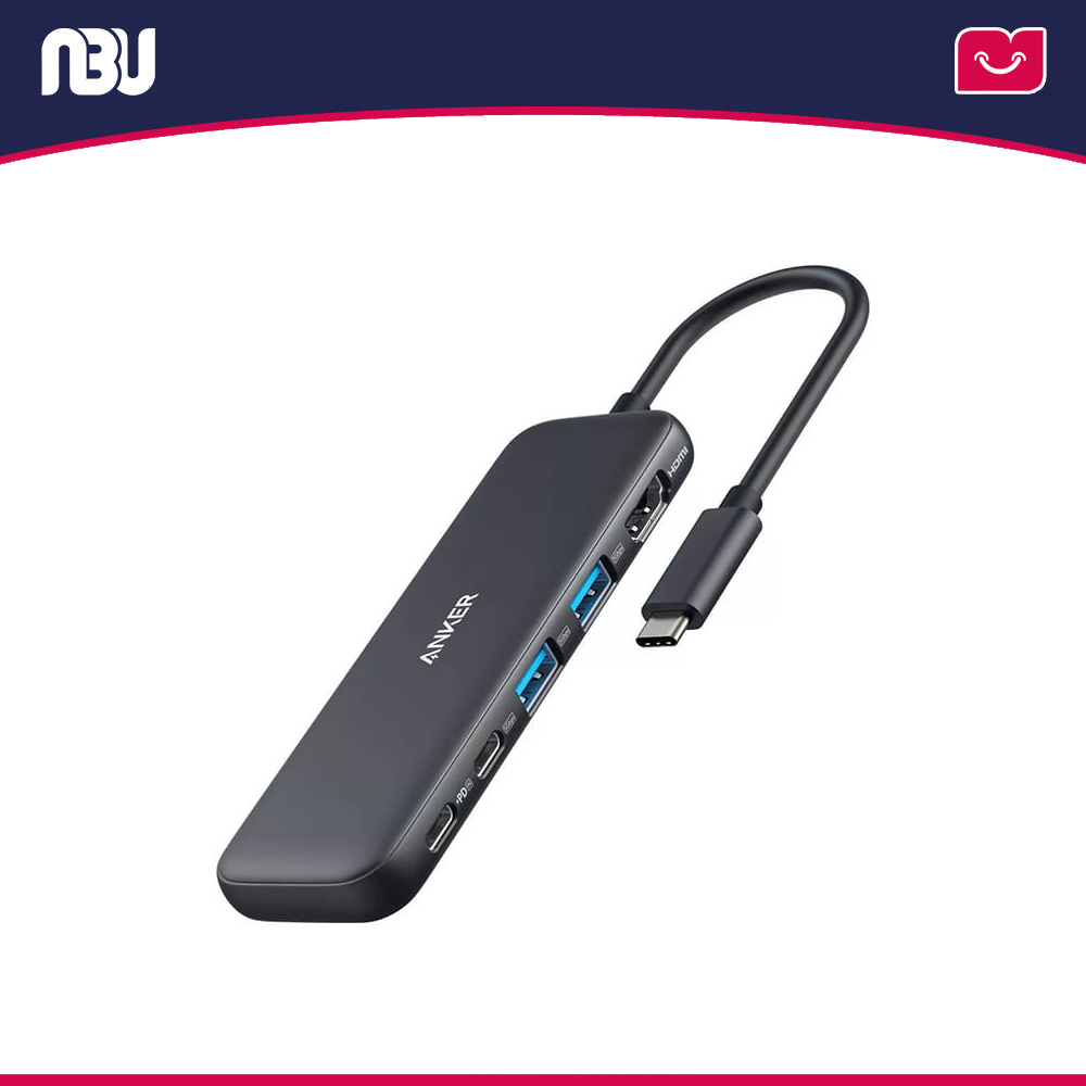 هاب تایپ سی 5 در 1 انکر مدل 332 کدA8355H11 