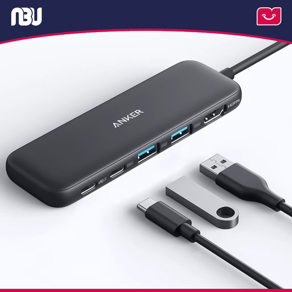 هاب تایپ سی 5 در 1 انکر مدل 332 کدA8355H11 