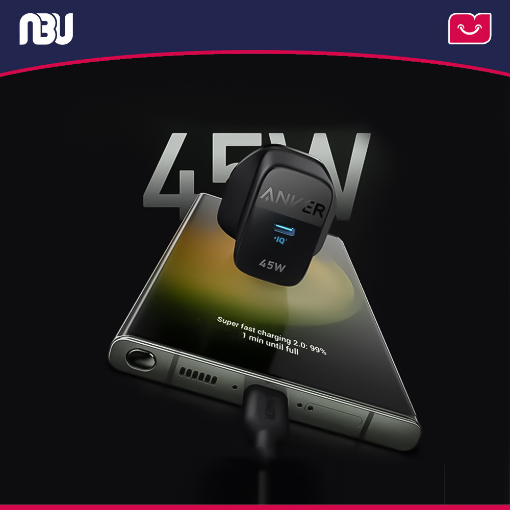 شارژر سریع دیواری 45 وات انکر سه پین  مدل A2643k21