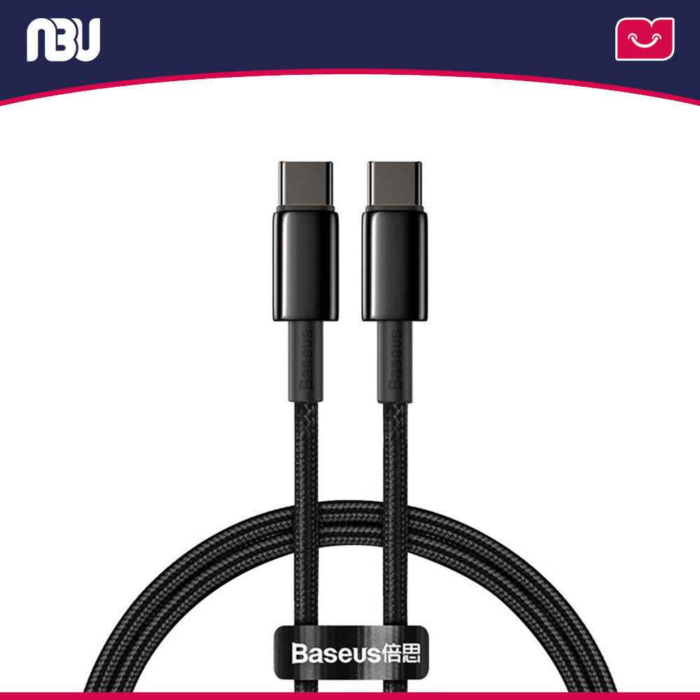 کابل سی به سی 100 وات 1 متری بیسوس مدل tungsten gold کد CATWJ-01 شناسه 232051