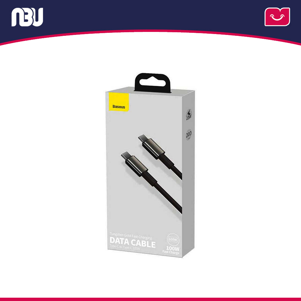 کابل سی به سی 100 وات 1 متری بیسوس مدل tungsten gold کد CATWJ-01 شناسه 232051