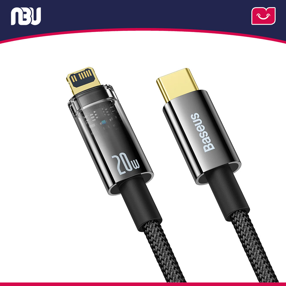 کابل تبدیل 2 متری USB-C به لایتنینگ بیسوس مدلExplorer Series کد CATS000101 شناسه 605681
