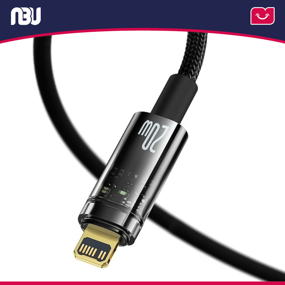 کابل تبدیل 2 متری USB-C به لایتنینگ بیسوس مدلExplorer Series کد CATS000101 شناسه 605681