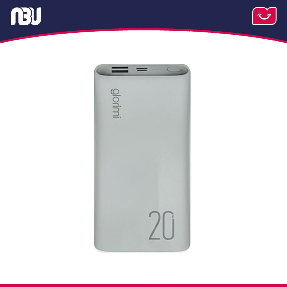 پاوربانک 20000 میلی آمپر 22.5 وات گلوریمی مدل Lightcore