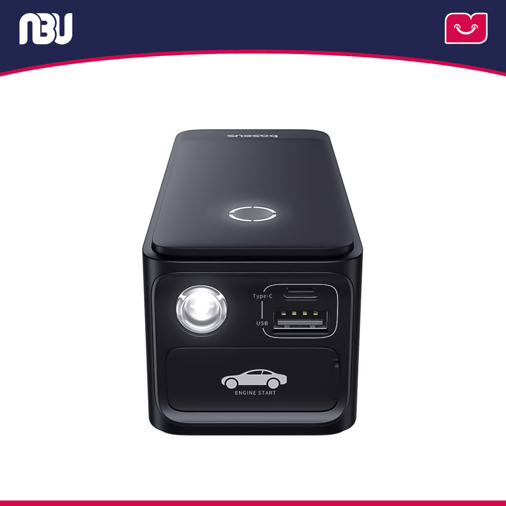 جامپ استارتر و پاوربانک خودرو 6000 میلی آمپر بیسوس   مدل INSTANTLY کد C00259200121-00 شناسه 635909