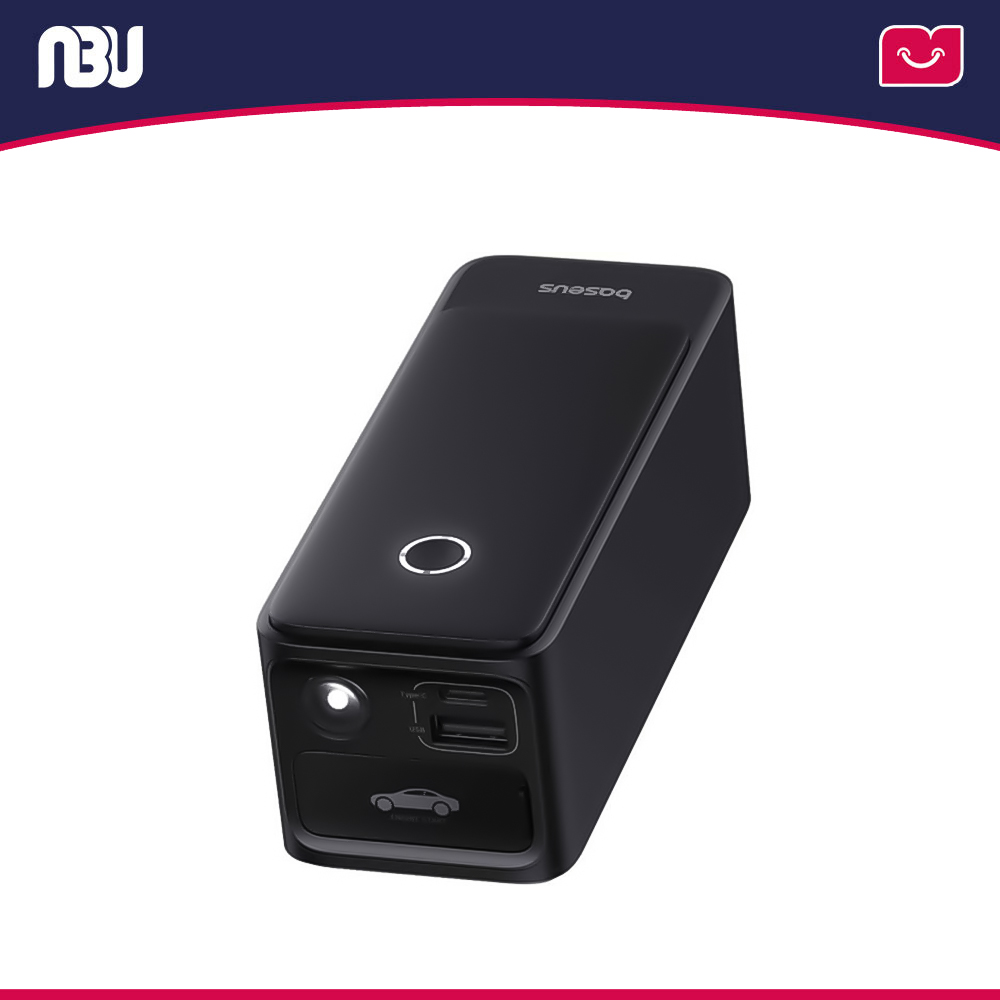 جامپ استارتر و پاوربانک خودرو 6000 میلی آمپر بیسوس   مدل INSTANTLY کد C00259200121-00 شناسه 635909