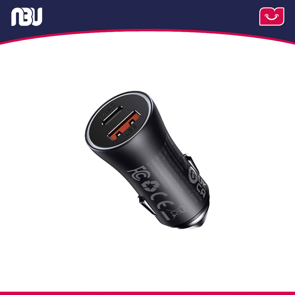 شارژر فندکی 60 وات بیسوس مدل CGJM000113 Golden Contractor