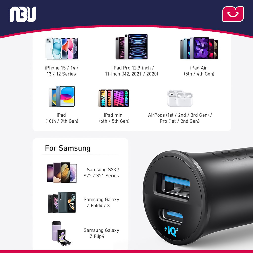 شارژر فندکی 30 وات انکر مدل A2741