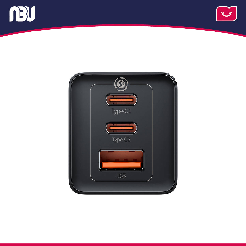 شارژر دیواری  فست شارژ 65 وات بیسوسCCGP120201 مدل GaN5 Pro