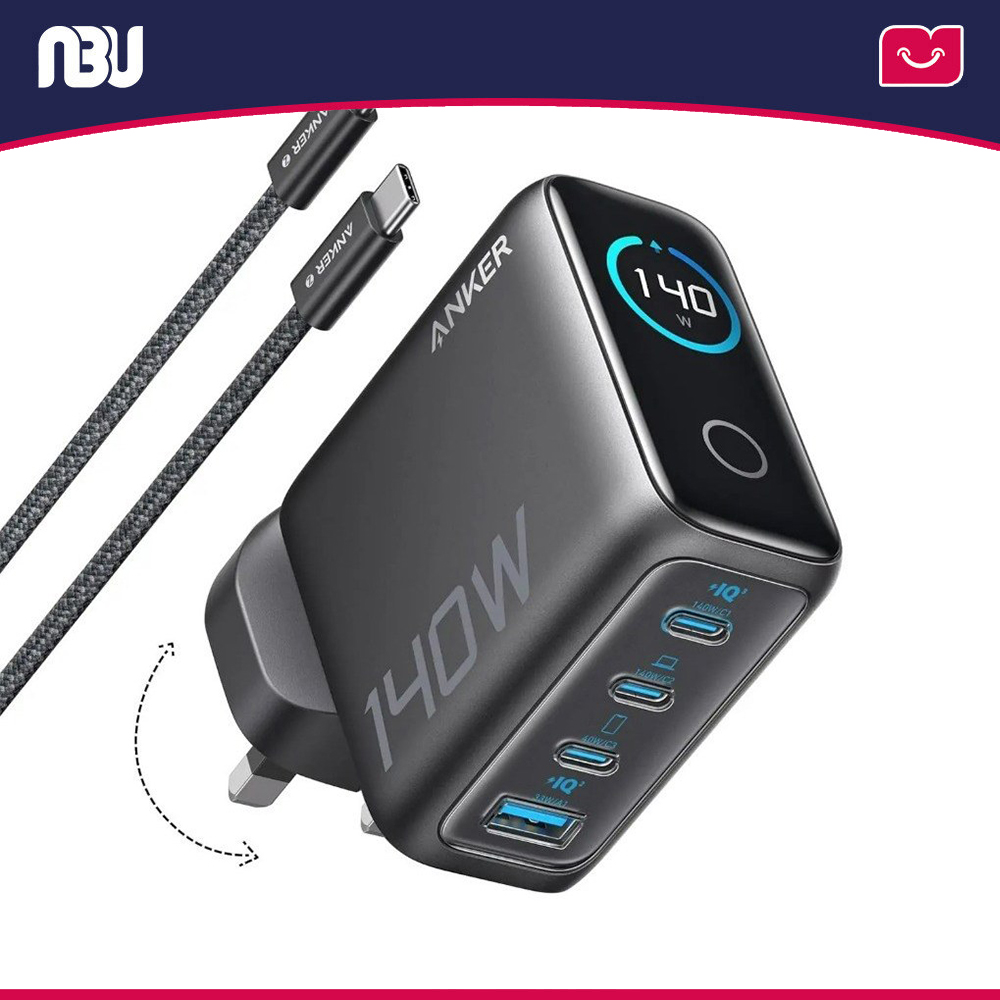 شارژر دیواری 140 وات انکر مدل  (PD3.1) بهمراه کابل Type-C کدA2697KZ1