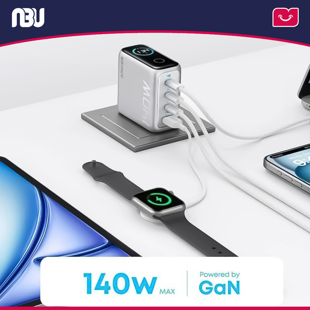 شارژر دیواری 140 وات انکر مدل  (PD3.1) بهمراه کابل Type-C کدA2697KZ1