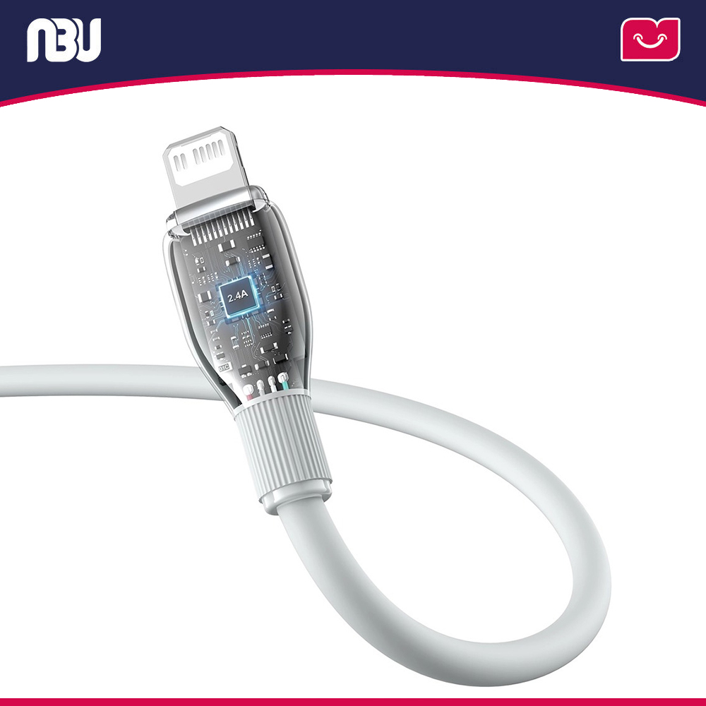 کابل 1.2 متری تایپ سی به لایتنینگ بیسوس مدل Pudding کد P10355701221-00 شناسه 634216 