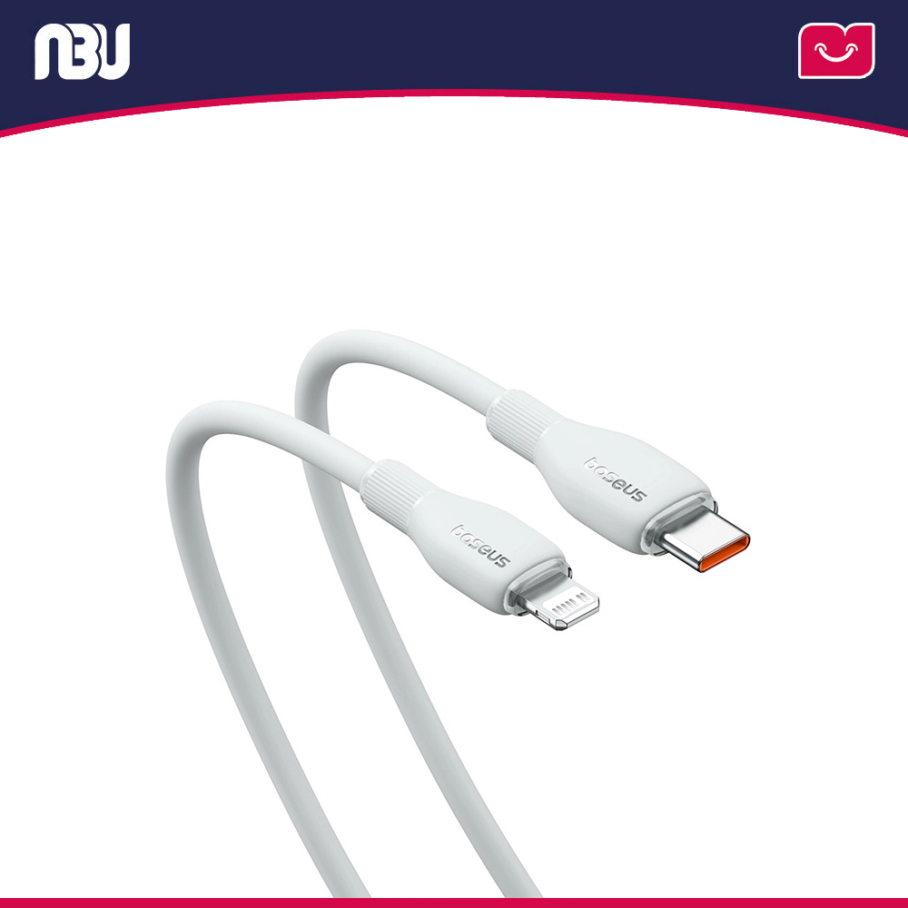 کابل 1.2 متری تایپ سی به لایتنینگ بیسوس مدل Pudding کد P10355701221-00 شناسه 634216 