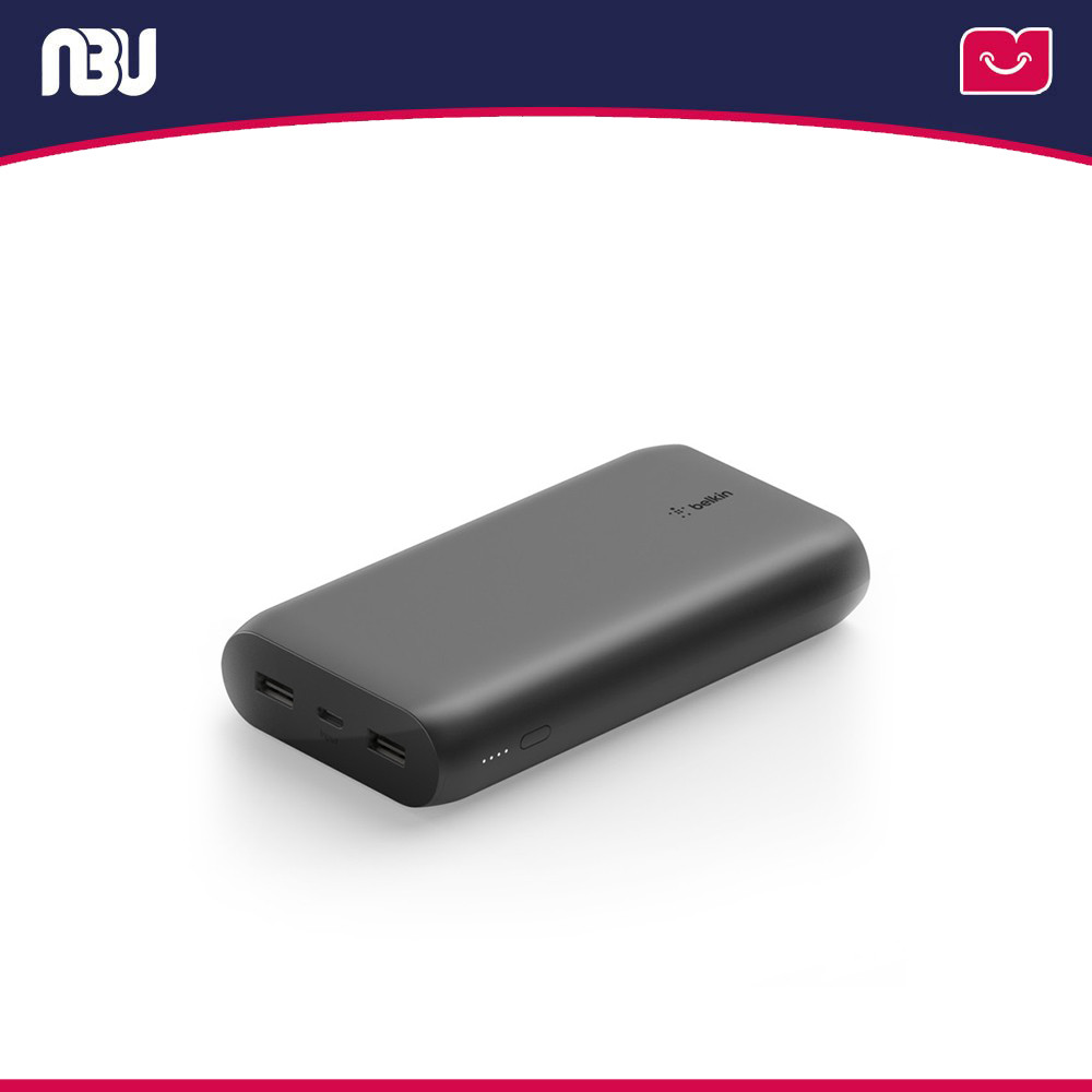 پاور بانک  20000 میلی آمپر3 پورت با کابل 15سانتی متری بلکین مدل BPB003bt