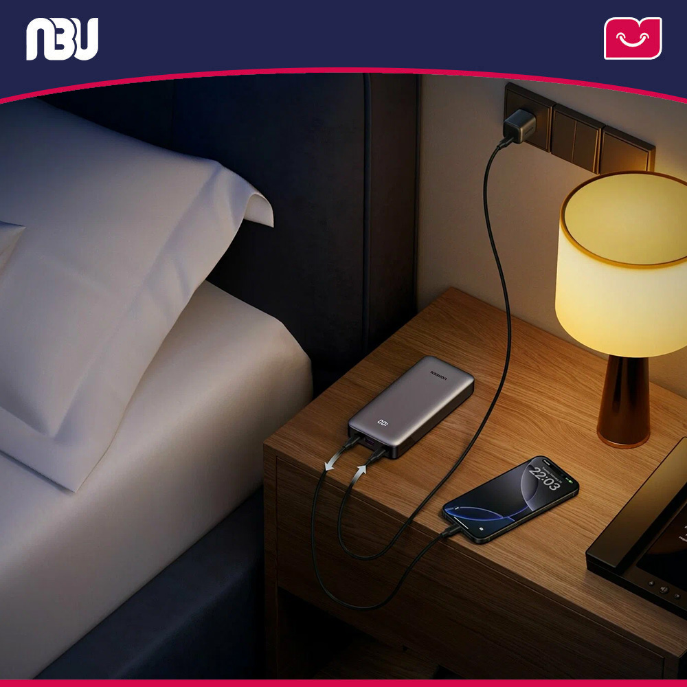 پاور بانک 30 وات 3 پورت 10000mAh یوگرین مدل PB535