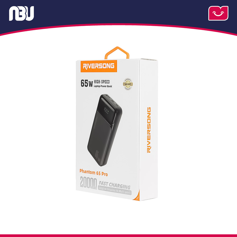 پاوربانک ریورسانگ  20000 میلی‌ آمپر65 وات مدل Phantom 65 Pro PB103