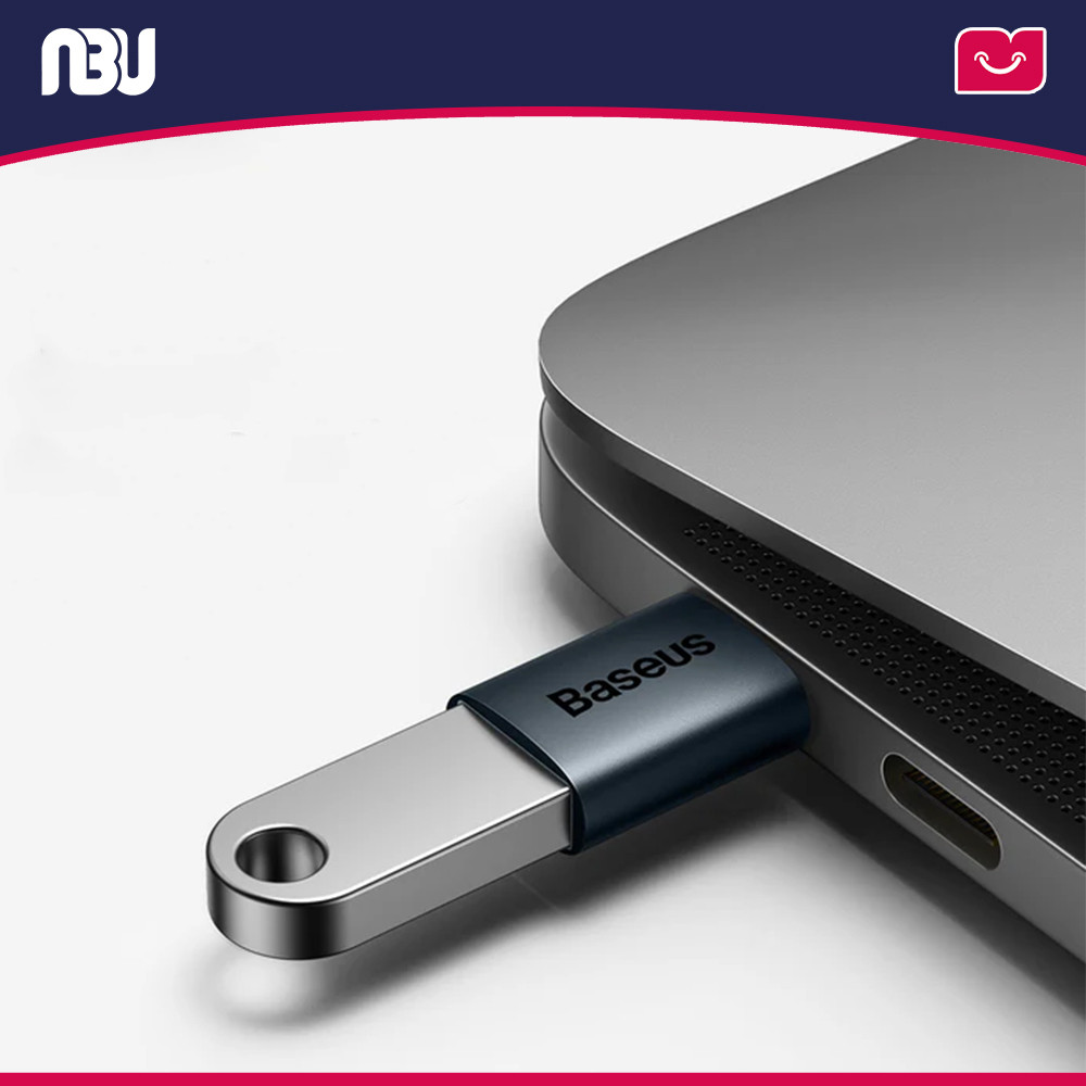 مبدل Type-C به USB-A بیسوس مدل Ingenuity Series کد ZJJQ000003 شناسه 605650