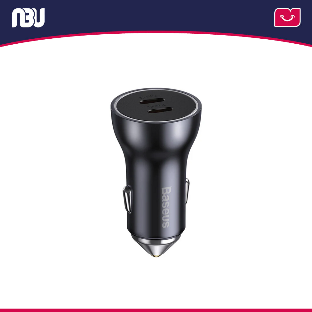 شارژر فندکی بیسوس2پورت 60 وات مدل Golden Contactor Max کدCGJM000213 شناسه 612955 