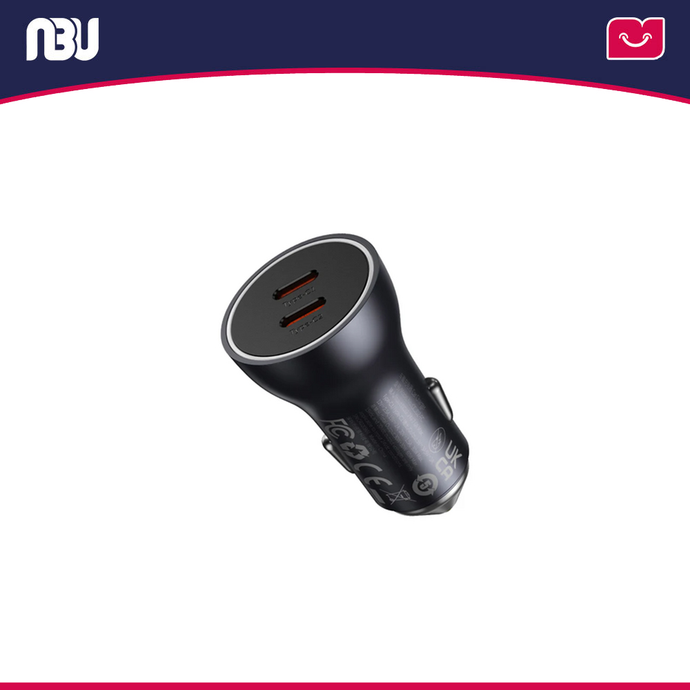 شارژر فندکی بیسوس2پورت 60 وات مدل Golden Contactor Max کدCGJM000213 شناسه 612955 