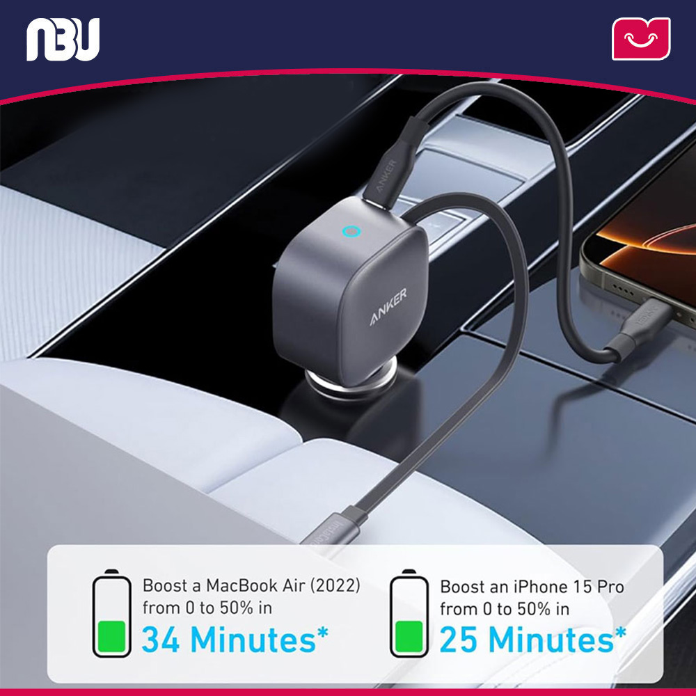 شارژر فندکی مدل 75 وات دو پورت انکر کد A2738