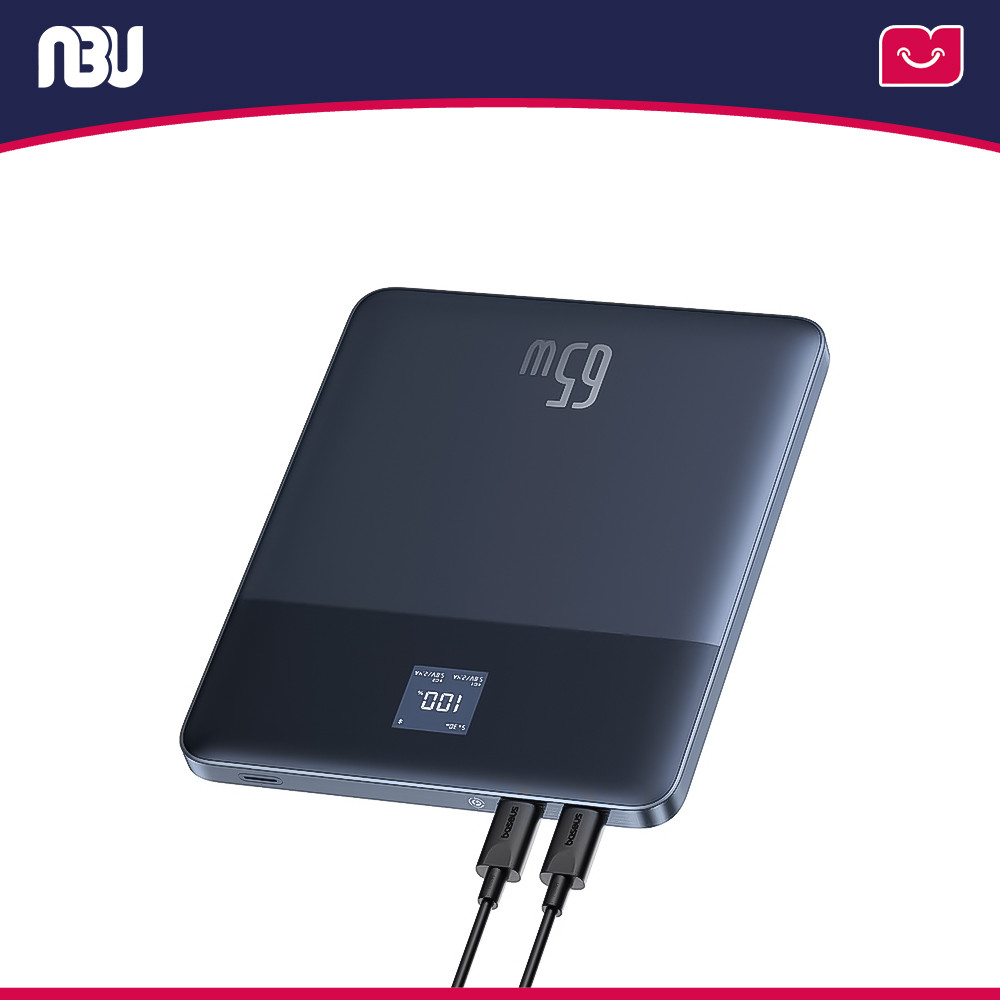 پاوربانک 12000 میلی آمپر 65 وات بیسوس مدل Blade2 Fast-Charging 