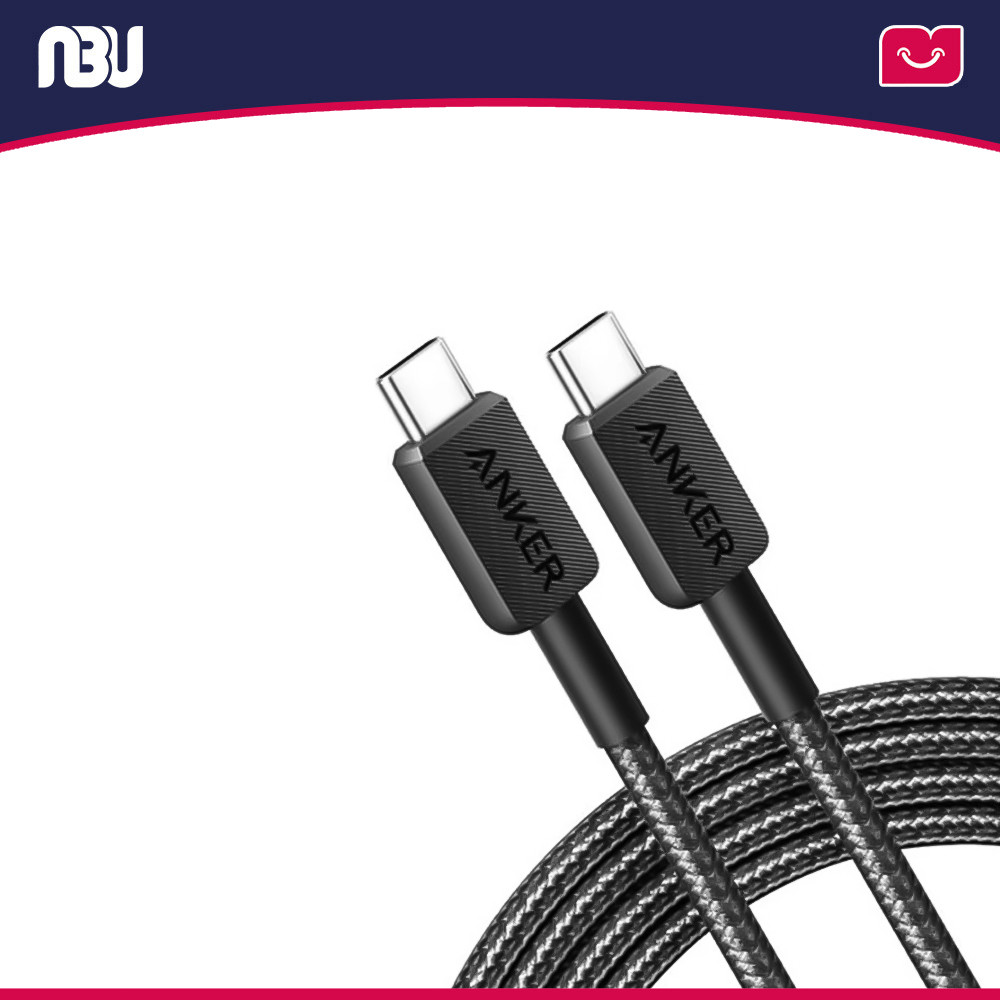 کابل تبدیل USB-C به USB-C انکر مدل 322 A81F5 به طول 90 سانتیمتر