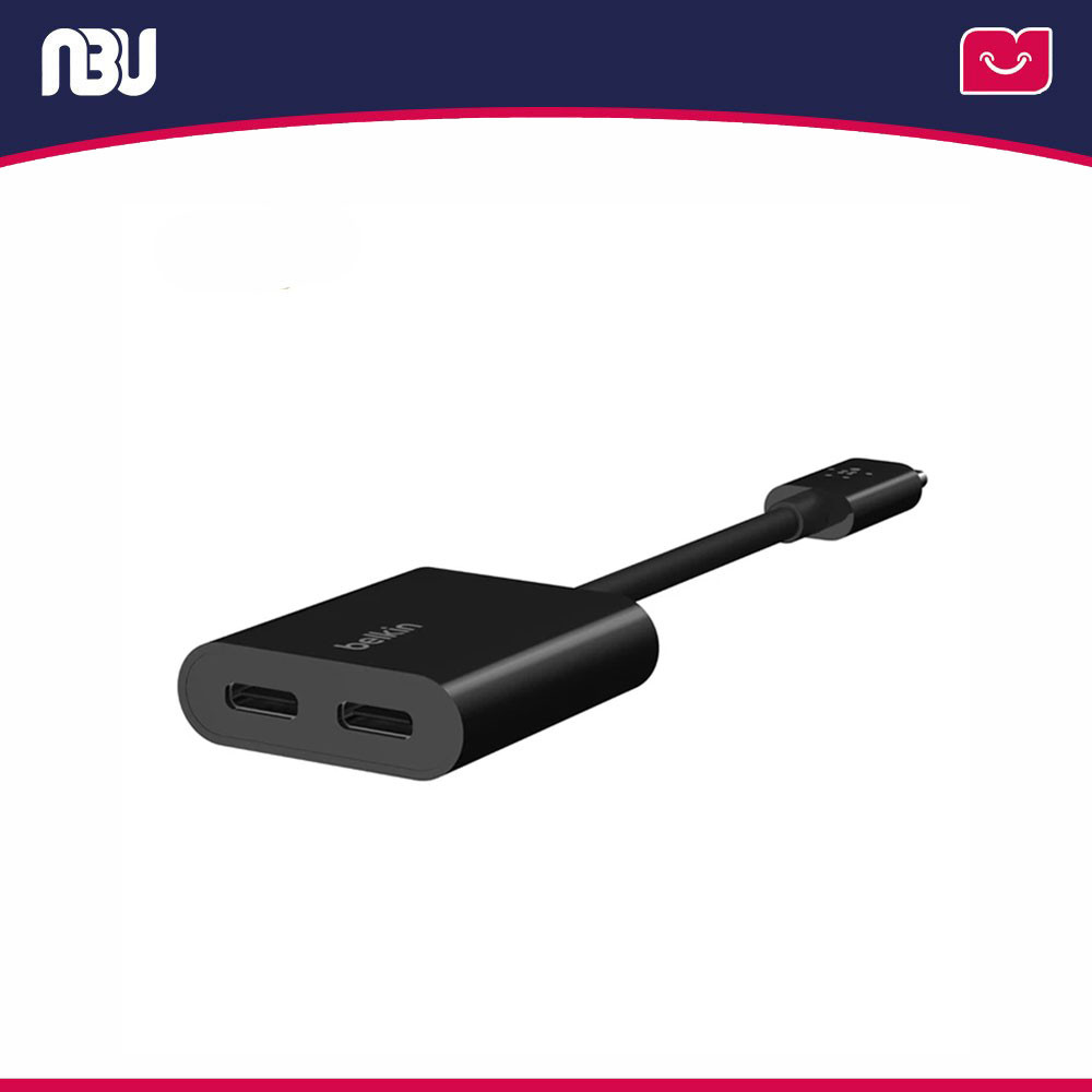 مبدل 1 به 2 USB-C به USB-C بلکین مدل F7U081bt
