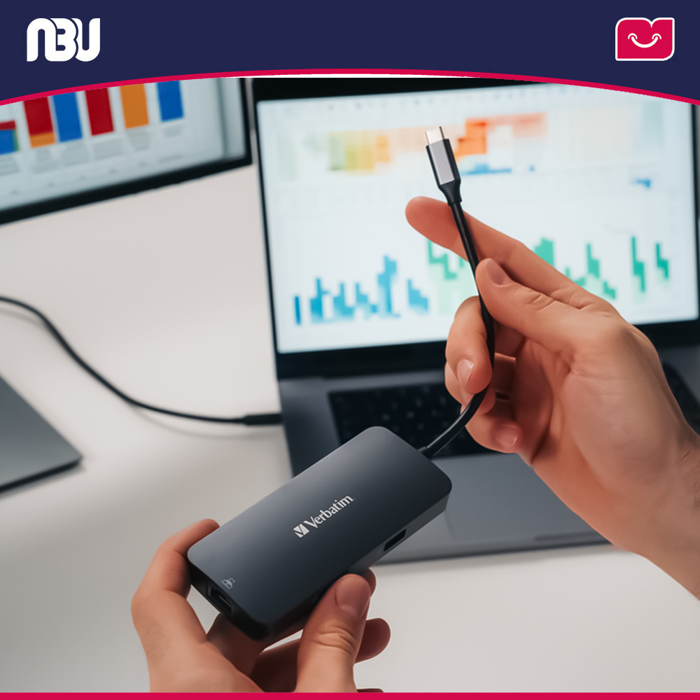 هاب 5 پورت USB-C ورباتیم مدل CMH-05