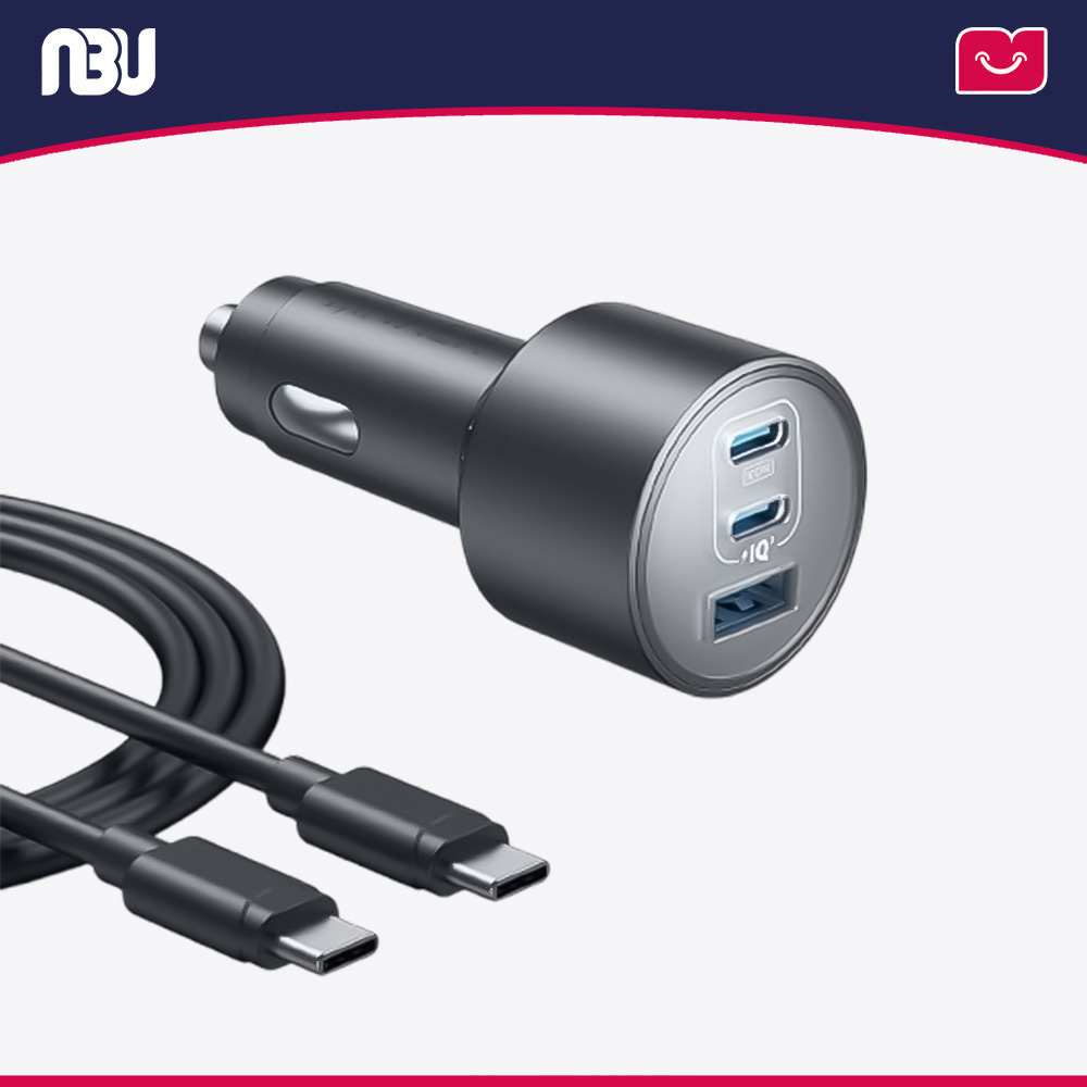 شارژر فندکی 167.5 وات سه پورت (به همراه کابل) انکر مدل nano کد B2737 