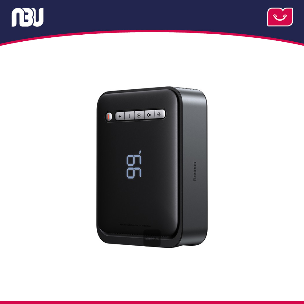 جامپ‌ استارتر، کمپرسور باد و پاوربانک 8000mAh بیسوس مدل SUPER ENERGY 2IN1 کد CGCN000001 شناسه 616915  