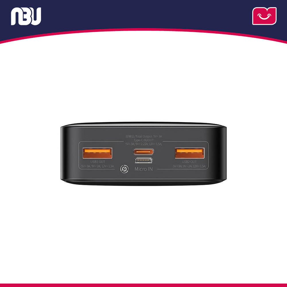 پاوربانک 20000 میلی آمپر 20 وات بیسوس مدل  Bipow Digital Display