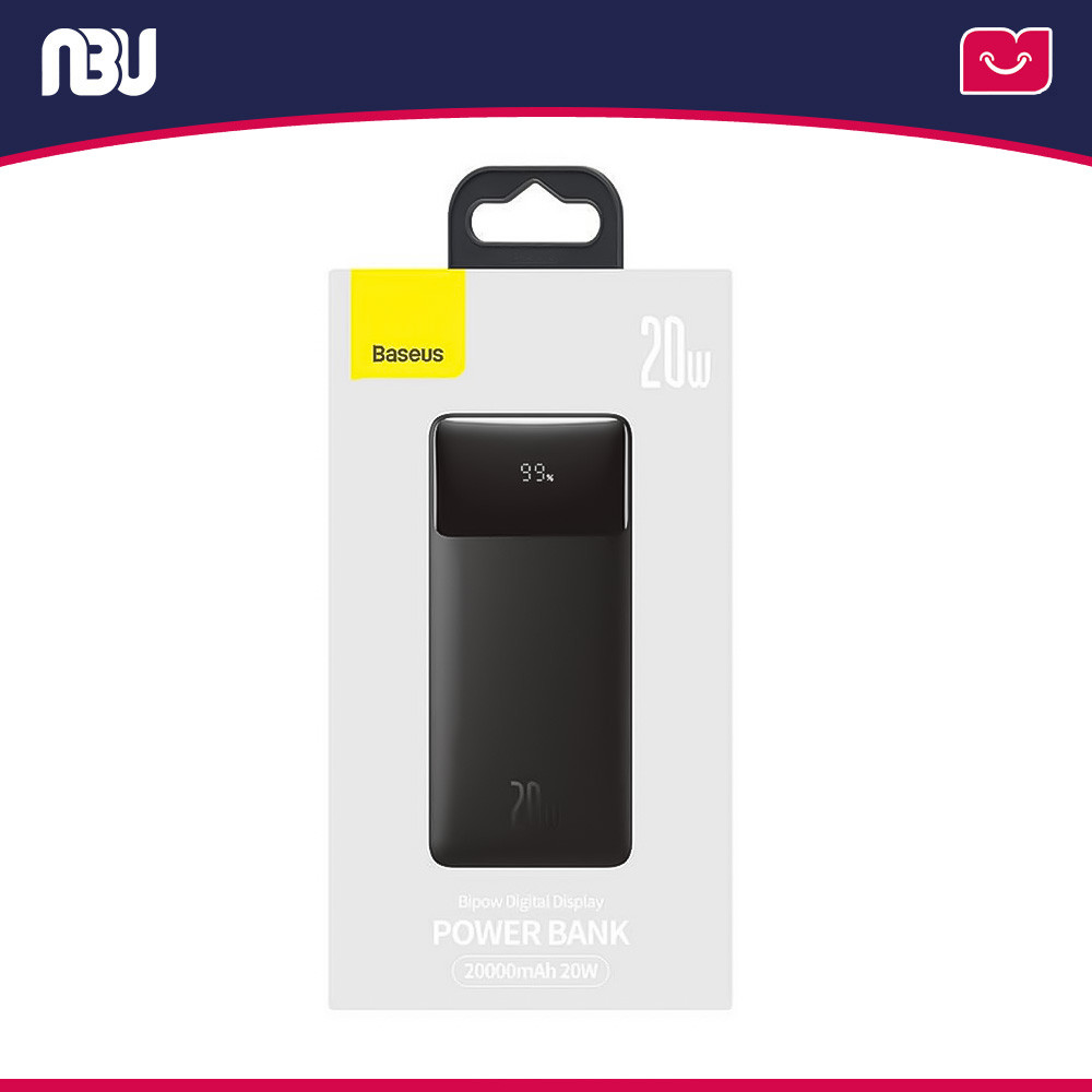 پاوربانک 20000 میلی آمپر 20 وات بیسوس مدل  Bipow Digital Display