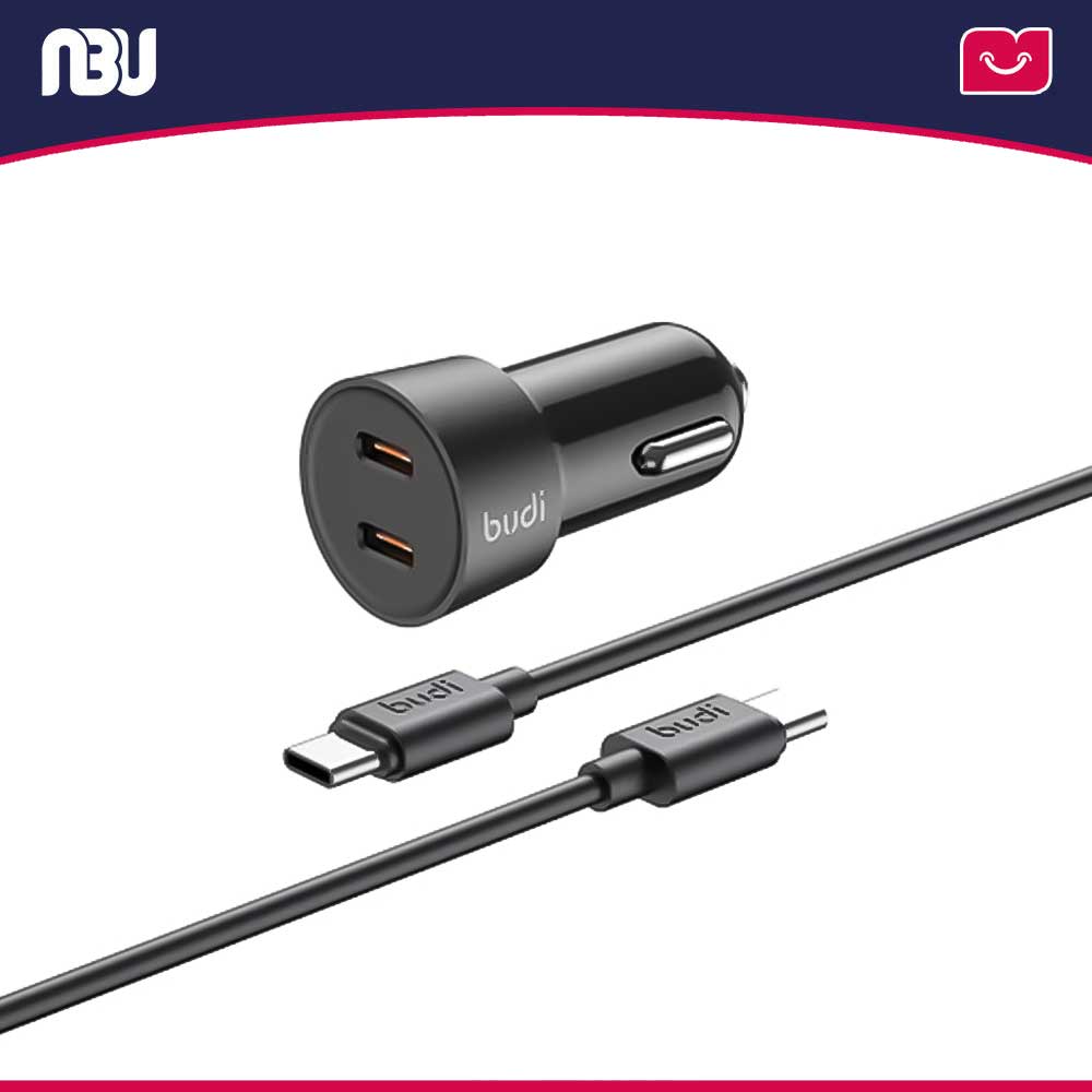 شارژر فندکی مینی 33 وات با کابل 1.2 متری بودی مدل CC622RTTB