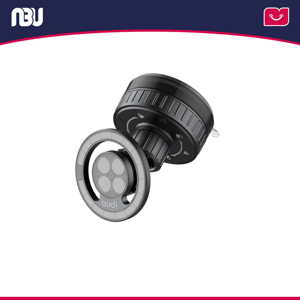 پایه نگهدارنده مغناطیسی دوکاره موبایل بودی مدل Budi CM589B