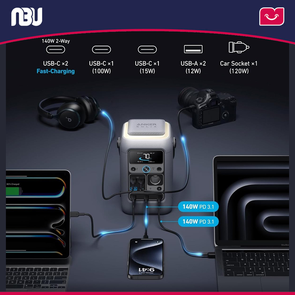 پاور استیشن 288 وات 90000 میلی آمپر انکر مدل SOLIX C300 A1726 