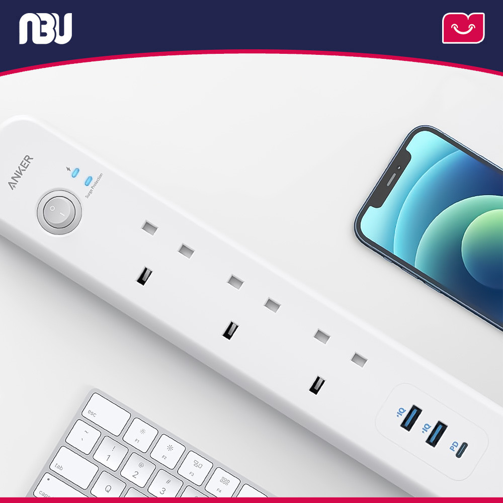 چند راهی برق انکر مدل A91F3 Power Strip 6 in 1